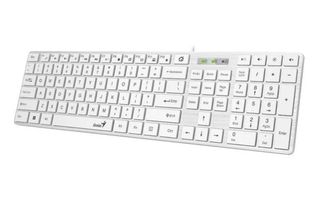 Genius SlimStar 126 Πληκτρολόγιο Αγγλικό US Λευκό