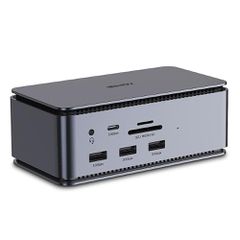 Lindy LY-43372 Dst-pro USB-C / USB-A Docking Station με 4K PD Ethernet Γκρι