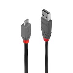 Lindy LY-36731 Anthra Line Regular USB 2.0 to micro USB Cable Μαύρο 0.5m