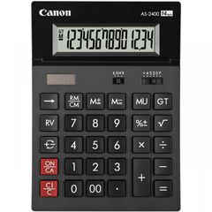 Canon BE4585B001AA Αριθμομηχανή 14 Ψηφίων σε Μαύρο Χρώμα (AS-2400)