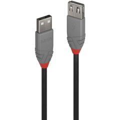 Lindy LY-36701 USB 2.0 Cable USB-A male - USB-A female 0.5mCablu Lindy 0.5m USB 2.0 Type A Ext Anth