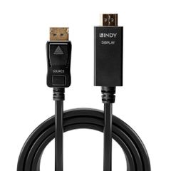 Lindy LY-36922 Cable DisplayPort male - HDMI male 2m Μαύρο