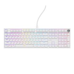 Genesis Thor 404 Gaming Μηχανικό Πληκτρολόγιο Tenkeyless με Gateron Yellow Pro διακόπτες και RGB φωτισμό (Αγγλικό US) Λευκό