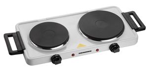 Heinner HDHP-KH2500WH Επιτραπέζια Εστία Εμαγιέ Διπλή Λευκή