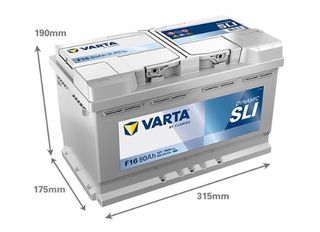 ΜΠΑΤΑΡΙΑ VARTA F16 80Ah 740A DYNAMIC SLI 315x175x190
