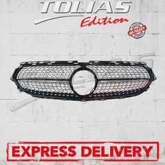 MERCEDES BENZ E CLASS w213 SEDAN 2020-2023 & s213 ESTATE 2020-2023 SPORT GRILLE Type DIAMOND FIT TO AVANTGARDE  / ΜΑΣΚΑ ΠΡΟΦΥΛΑΚΤΗΡΑ