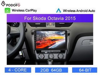 Skoda Octavia (2014-2020) Android Car Radio 10" 2+64GB Ασύρματο CarPlay & Aσύρματο Android Auto GPS EQ WiFi