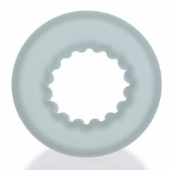 Axis - Inner Ribbed Griphold Cockring - Clear Ice-thumb-1