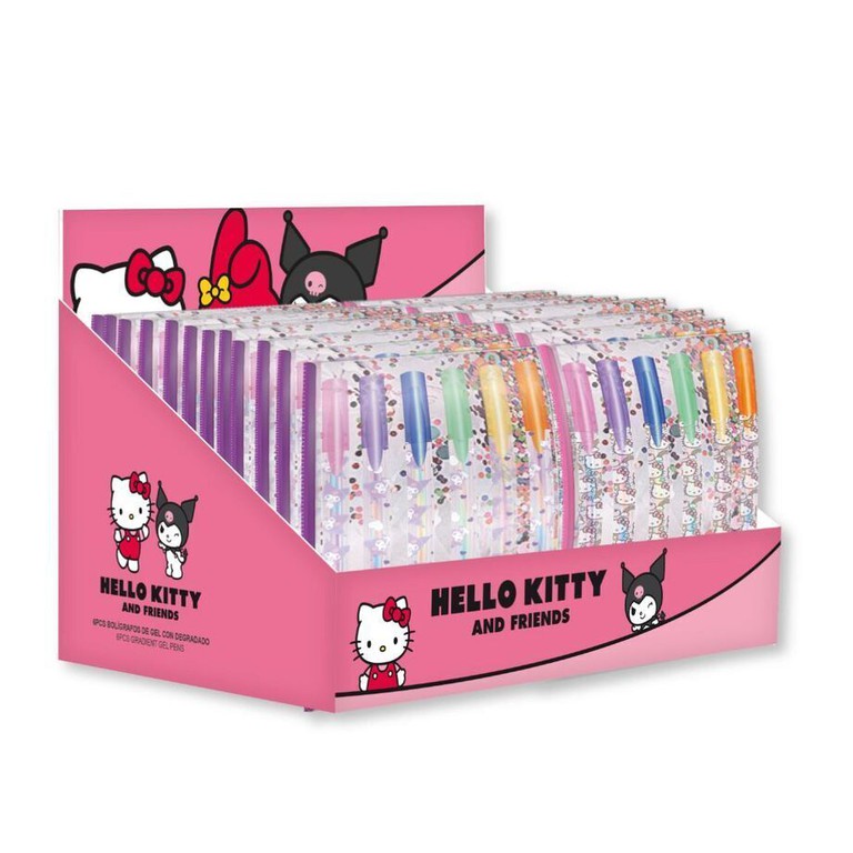Hello Kitty assorted pack 6 gel pens