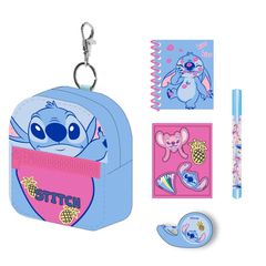 Disney Stitch Stationery mini backpack set-thumb-1