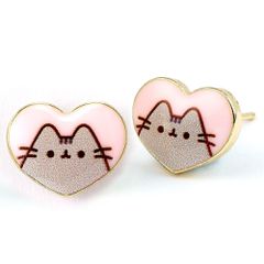 Pusheen Heart earrings-thumb-2