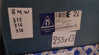 σετ εμπροσθιες δισκοπλακες OEM , για BMW E21 , E30 εως το 1991 , με κωδικο : 34111163128
