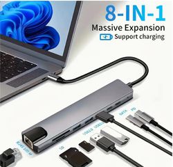 Προσαρμογέας από USB-C σε HDTV Προσαρμογέας Πολλαπλών Θυρών USB Τύπου C σε HDTV/HDTV/