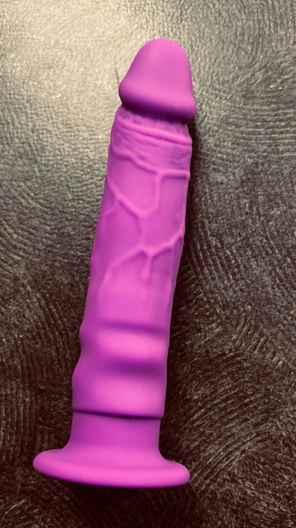Suction Silicone Realistic Dildo Purple