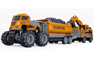 KLX - Die-cast dumper w/hangers, excavator & friction (534676) / Toys