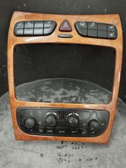 MERCEDES W209 ΚΕΝΤΡΙΚΗ ΞΥΛΙΝΗ ΕΠΕΝΔΥΣΗ ΜΕ ΧΕΙΡΙΣΤΗΡΙΑ AC & ΔΙΑΚΟΠΤΕΣ