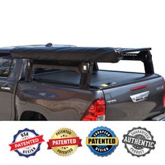 ΚΑΠΑΚΙ ΚΑΡΟΤΣΑΣ ΡΟΛΟ ΑΛΟΥΜΙΝΙΟΥ ΜΕ ROLL-BAR ΣΚΗΝΗΣ ΚΑΙ ΠΟΛΛΑΠΛΩΝ ΕΦΑΡΜΟΓΩΝ ΚΑΙ ΠΛΑΪΝΗ ΤΕΝΤΑ ΣΚΙΑΣΗΣ 270 ΜΟΙΡΕΣ TEK 2 MAX 9080 ROLL+RB 418 TENT+WA03-270-FAST TOYOTA HILUX REVO 2016+ & HILUX 2021+