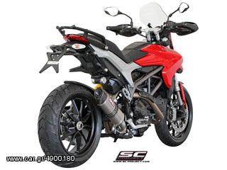 Εξάτμιση Τελικό Sc Project Oval Carbon Fiber with Carbon cap 	DUCATI HYPERSTRADA  Low Possition