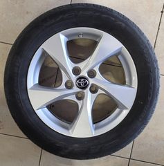 Ζάντες γνήσιες Toyota 17" 5x114.3 +ΑΙΣΘΗΤΉΡΕΣ TPMS +Τάπες κέντρου