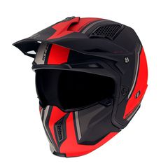 Κράνος MT Streetfighter SV C5 Twin κόκκινο ματ