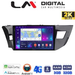 LM Digital - LM ZD8126 GPS Οθόνη OEM Multimedia Αυτοκινήτου για TOYOTA COROLLA 20132016 (CarPlay/AndroidAuto/