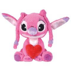 Disney Stitch Angel heart plush toy 25cm