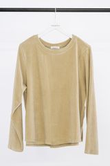 Philosophy Velour Corduroy Cropped Top BL12032