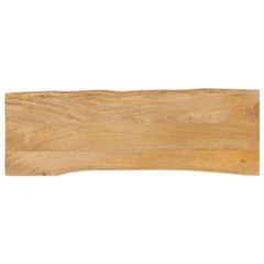 Επιφάνεια Τραπεζιού 140x40x2,5 εκ. Live Edge Μασίφ Ξύλο Μάνγκο 370711