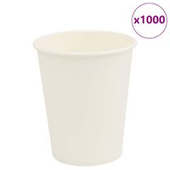 Χάρτινα κύπελλα καφέ 1000 τεμάχια 8oz 200ml Λευκό 4102791