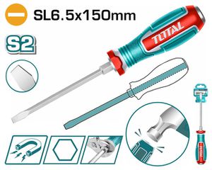 Κατσαβίδι Μαγνητικό Χτυπητό ΙΣΙΟ TOTAL SL6.5 X 150mm Επαγγελματικό ( TGTSL6150 )