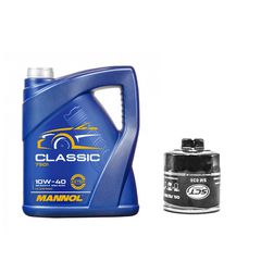 Service Pack #4 VW Polo / Golf IV / Leon / Ibiza 1.4-1.6V Mannol Classic 10W-40 (4L) + Φίλτρο Λαδιού SCT SM836
