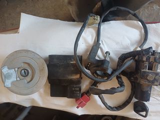 HONDA TRANSALP 650 σετ διακοπτη ,ηλεκτρονικη και Immobilizer-thumb-1