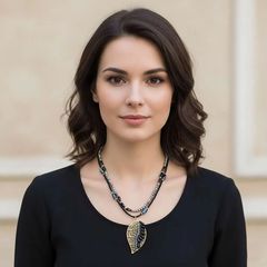Boho black gold leaf χειροποίητο-thumb-1