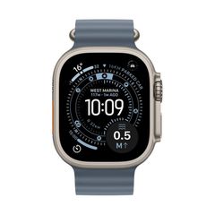 Apple Watch Ultra 3 GPS + Cellular Natural Titanium 49mm - Anchor Blue Ocean Band