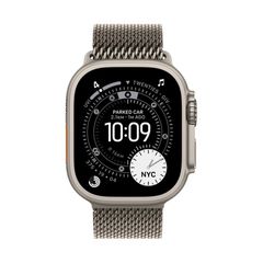 Apple Watch Ultra 3 GPS + Cellular Natural Titanium 49mm - Natural Titanium Milanese Band (L)