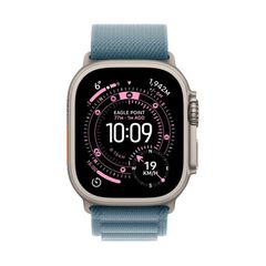Apple Watch Ultra 3 GPS + Cellular Natural Titanium 49mm - Light Blue Alpine Band (L)