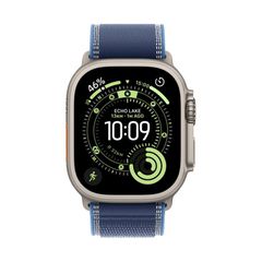 Apple Watch Ultra 3 GPS + Cellular Natural Titanium 49mm - Blue/Bright Blue Trail Band (M/L)