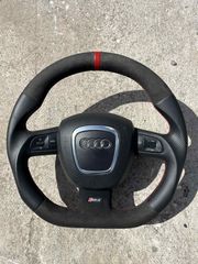 AUDI RS4 B6 B7 ΤΙΜΟΝΙ ΔΕΡΜΑ ΑΛΚΑΝΤΑΡΑ ΜΕ ΑΕΡΟΣΑΚΟ