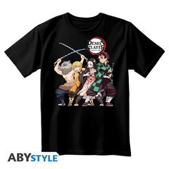 DEMON SLAYER - T-Shirt Group Unisex black (XS)