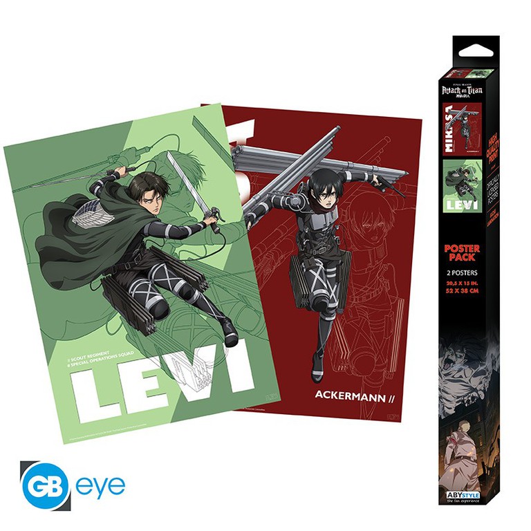 ATTACK ON TITANS - Set 1 - Set 2 posters '52x38'