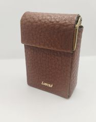 Vintage ταμπακιέρα Θήκη για πακέτο τσιγάρων καφέ δέρμα Α956 ΤΙΜΗ 25 ΕΥΡΩ