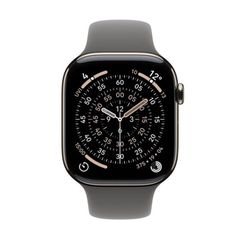 Apple Watch Series 11 GPS + Cellular Natural Titanium 46mm - Stone Grey Sport Band (M/L)