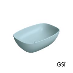 Νιπτήρας Πορσελάνης Nubes 50x35 GSI Ghiaccio 9784-920