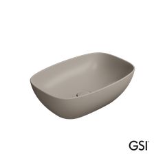 Νιπτήρας Πορσελάνης Nubes 50x35 GSI Tortora 9784-440