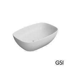 Νιπτήρας Πορσελάνης Nubes 50x35 GSI White Matt 9784-301