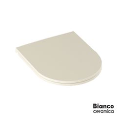 Κάλυμμα Λεκάνης LENTA Slim soft close Bianco Ceramica Ivory Matt MS38C-311