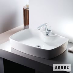Νιπτήρας Πορσελάνης 60x44 SEREL White 1634-300