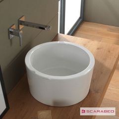 Νιπτήρας Πορσελάνης Bucket Φ42 h.22 Scarabeo White 8807-300