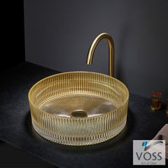 Νιπτήρας Γυάλινος RING-S Φ40 Voss GLass Gold VL1040-200