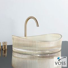 Νιπτήρας Γυάλινος CAVO 50x37,5 VOSS Glass Gold VL1150-200
